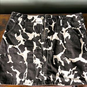 Stylish Cow Print Women's Skirt